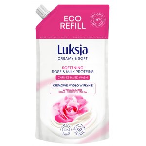 Luksja Mydło w płynie R&oacute;ża i Proteiny Mleka 400ml