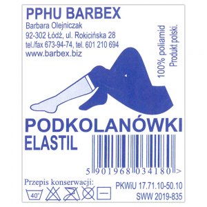 Barbex Podkolan&oacute;wki damskie brązowe ELASTIL