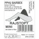 Barbex rajstopy Mini beżowe 1 para
