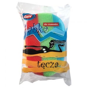 LUX gąbka do kąpieli i masażu Tęcza 1szt