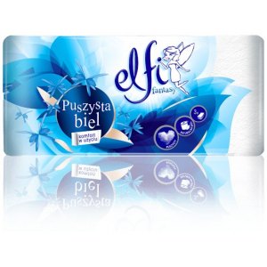 Elfi Puszysta Biel papier toaletowy 8 rolek