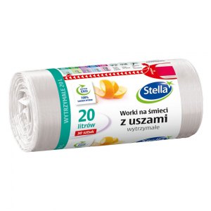 Stella Worki na śmieci z uszami WYTRZYMAŁE 20L 30szt