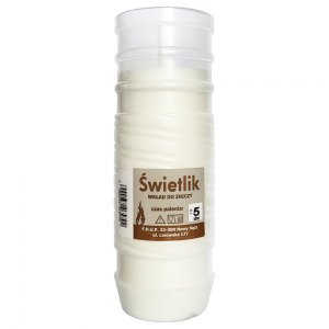 Świetlik wkład do zniczy 5 dniowy 15szt