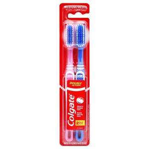 Colgate szczoteczka do zębów Double Action Medium 2szt