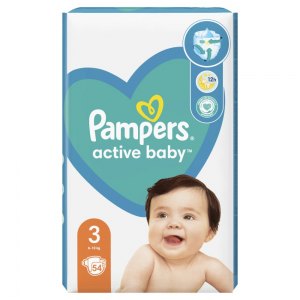 Pampers Active Baby pieluchy rozmiar 3 6-10kg 54szt