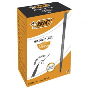 BIC długopis Round Stic Classic czarny 60 szt.