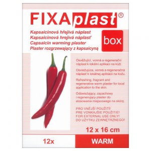 Fixaplast plaster rozgrzewający z kapsaicyną 12x2 sztuki