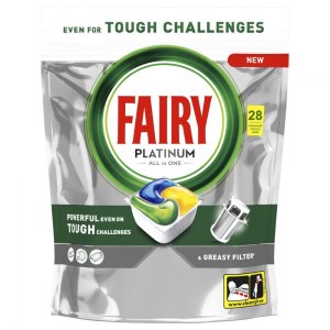 Fairy kapsułki do zmywarki Platinum Lemon 28szt