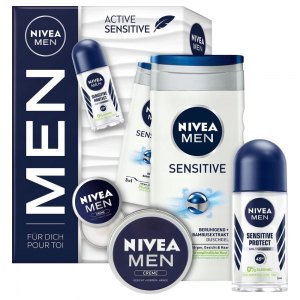 Nivea MEN zestaw kosmetyków Active Sensitive 3 elementowy