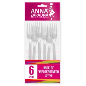 Anna Zaradna widelce wielokrotnego użytku 6szt
