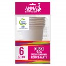 Anna Zaradna kubki z pulpy trzciny cukrowej 6szt