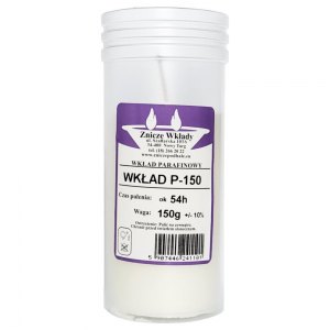 Wkład parafinowy do zniczy P-150 15szt